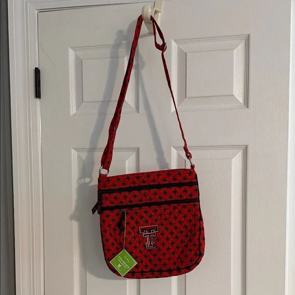 Texas Tech Red Patterned Crossbody Bag - Picture 2 of 8